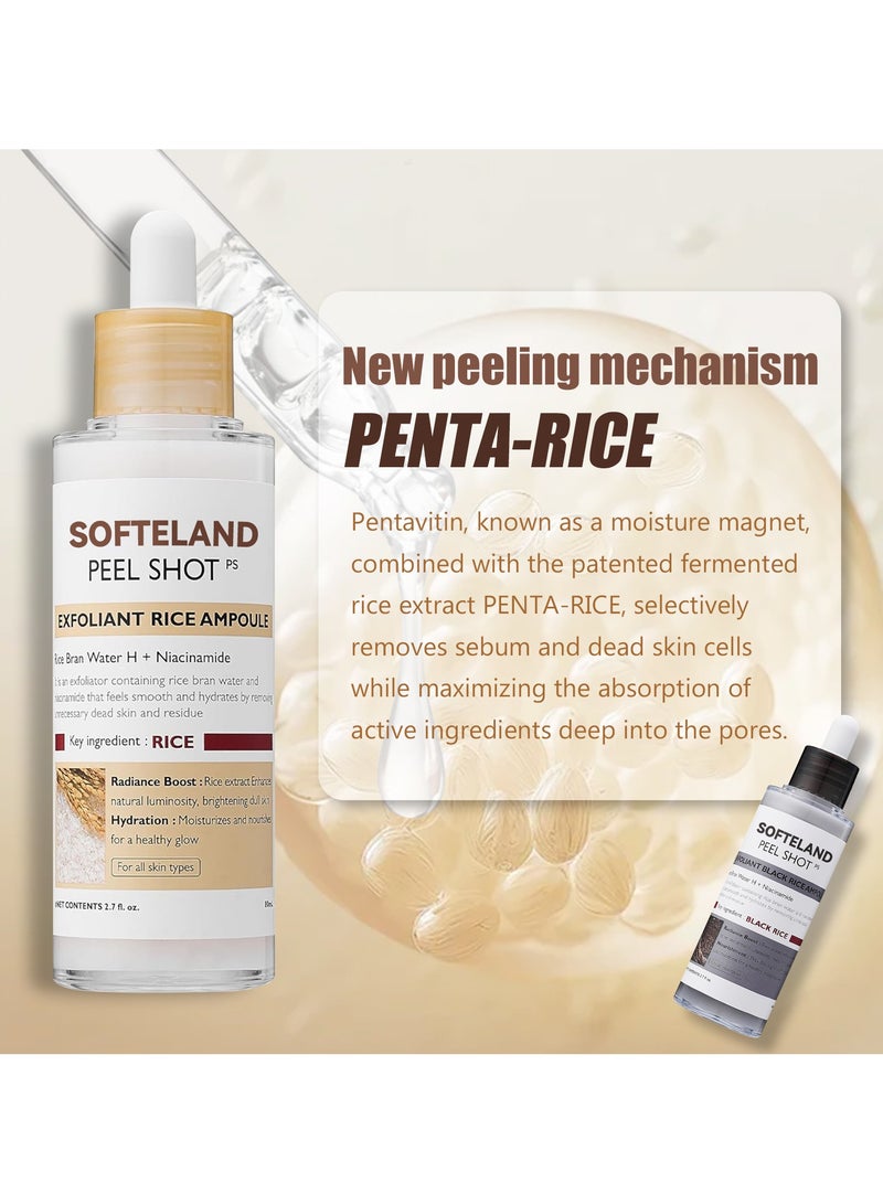 White Rice and Black Rice Exfoliating Combination Set,Deep Cleansing Of Face  - Image 3