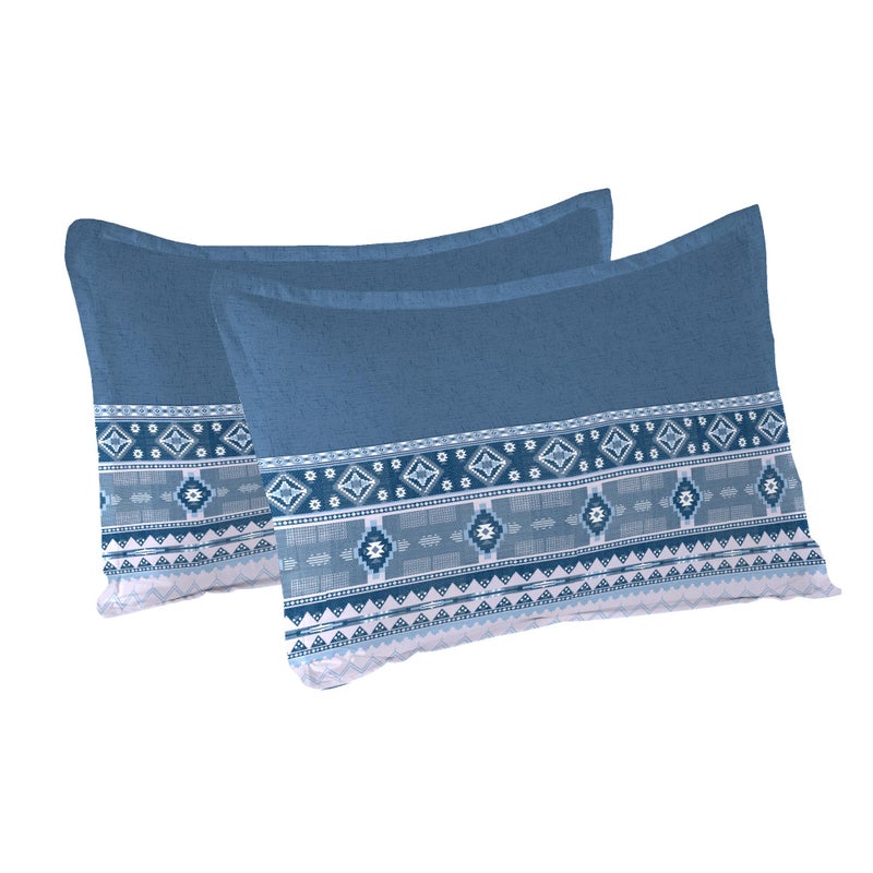 Trident Soft Comfort Pillow Covers Set of 2, 100% Cotton Pillow Covers, 210 TC, Soft and Breathable, Standard Size (46 cm x 69 cm) - Ice Dust - Image 3