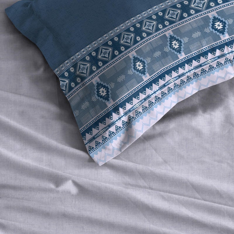 Trident Soft Comfort Pillow Covers Set of 2, 100% Cotton Pillow Covers, 210 TC, Soft and Breathable, Standard Size (46 cm x 69 cm) - Ice Dust - Image 4