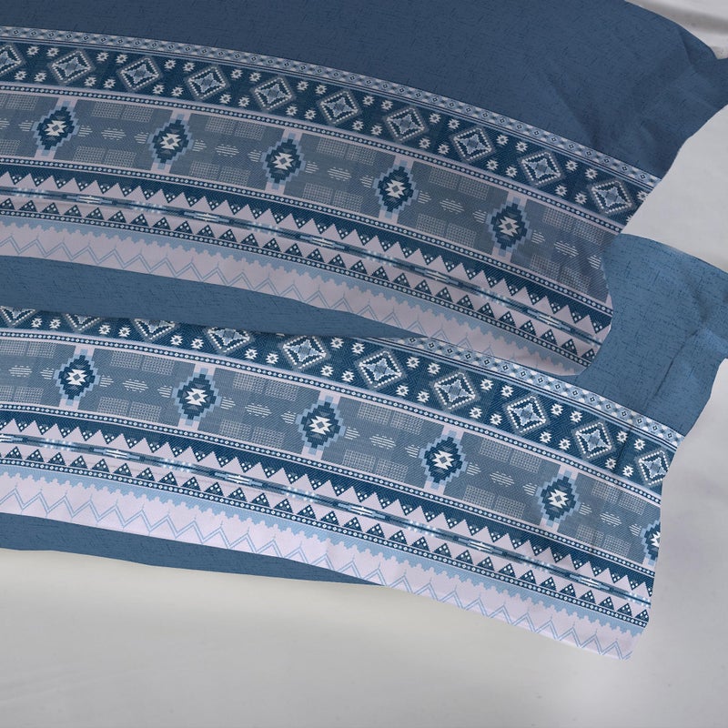 Trident Soft Comfort Pillow Covers Set of 2, 100% Cotton Pillow Covers, 210 TC, Soft and Breathable, Standard Size (46 cm x 69 cm) - Ice Dust - Image 2