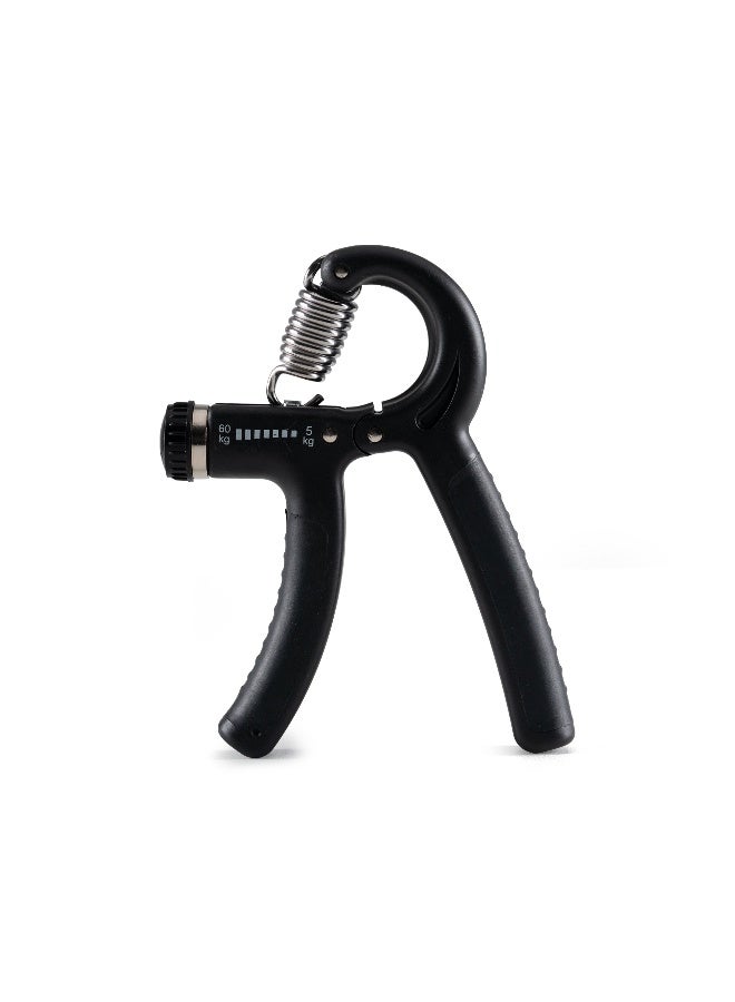 Solpro FirmFlex Adjustable Hand Grip Strengthener for Men & Women | Adjustable 5 to 60 kg Resistance | Forearm, Wrist & Finger Strengthener | Home, Gym & Rehab Workouts (Black/Black) - Image 1