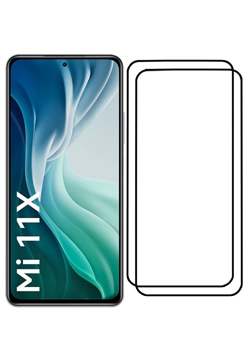 CATANES 2 Pack For Xiaomi Mi 11X Screen Protector Tempered Glass Full Glue Back - Image 2