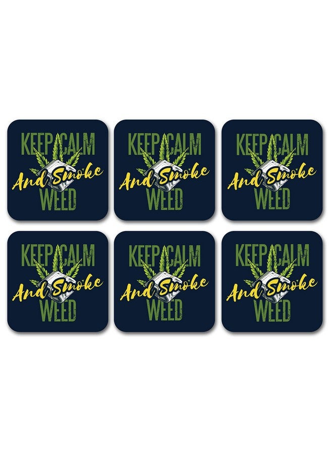 Tinywalk Anime Coaster for Office Wooden Printed Coaster Square (3.5X3.5) inch Set of 6 Pieces - Image 1