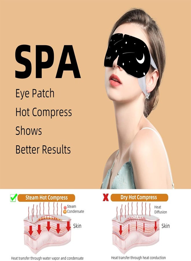 General 5 Packs Steam Eye Mask Warming Eye Mask Self Heating Eye Mask Sleep Mask Heated Eye Mask for Dry Eyes Fatigue Disposable Moist Hot Compress Eye Patch Chamomile  - Image 5