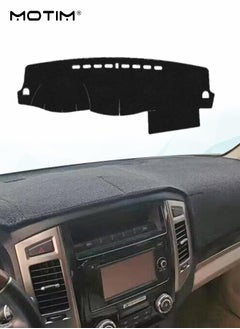 Motim Car Panel Sunscreen Dashboard Mat Cover for Mitsubishi Pajero (2009-2017), Anti Reflective, Anti Skid Silicone Base, Velcro Stickers Not Required  - Image 1