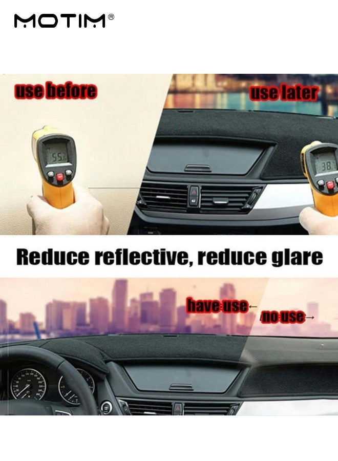 Motim Car Dashboard Mat Panel Sunscreen Cover for Mitsubishi Pajero (2006-2019), Anti Reflective&Heat Resistant, Anti-Slip Dash Protector Pad, Velcro Stickers Not Required - Image 4