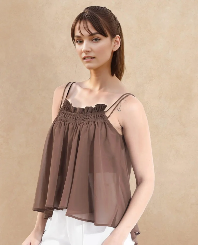Rareism Women's Sleeveless Relaxed Fit Top