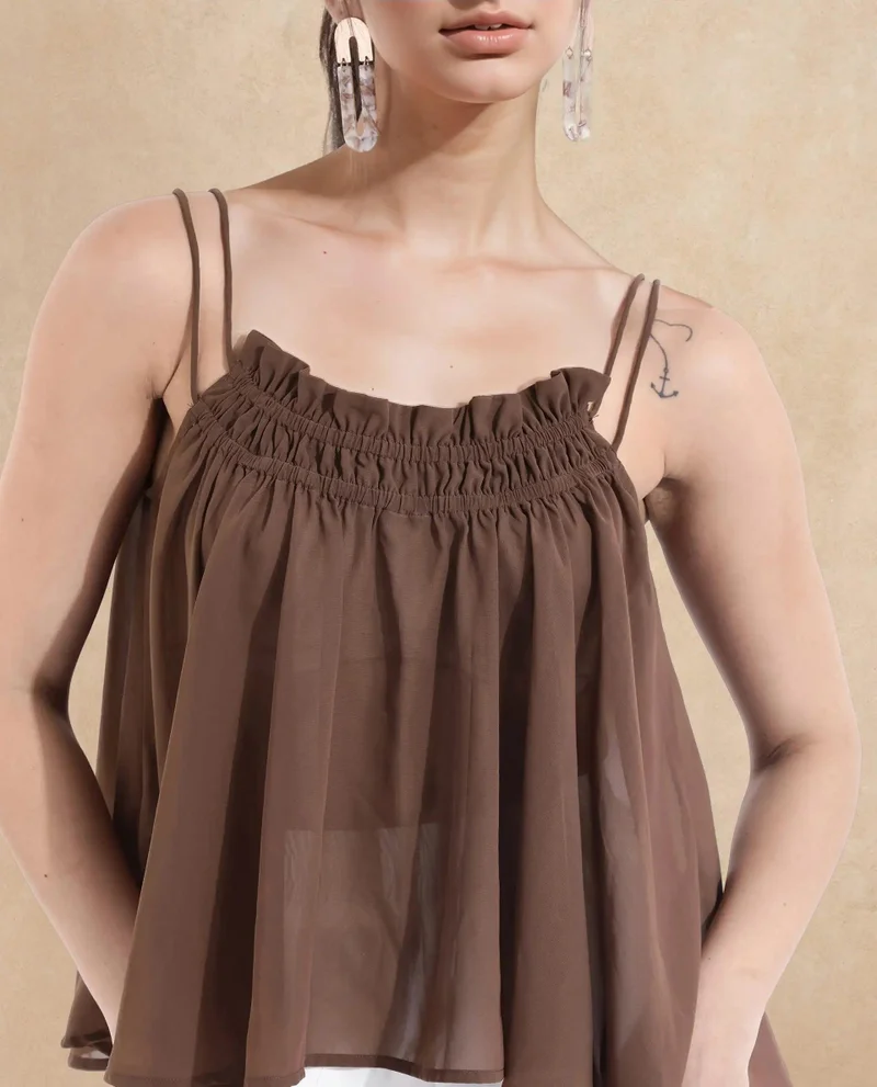 Rareism Women's Sleeveless Relaxed Fit Top