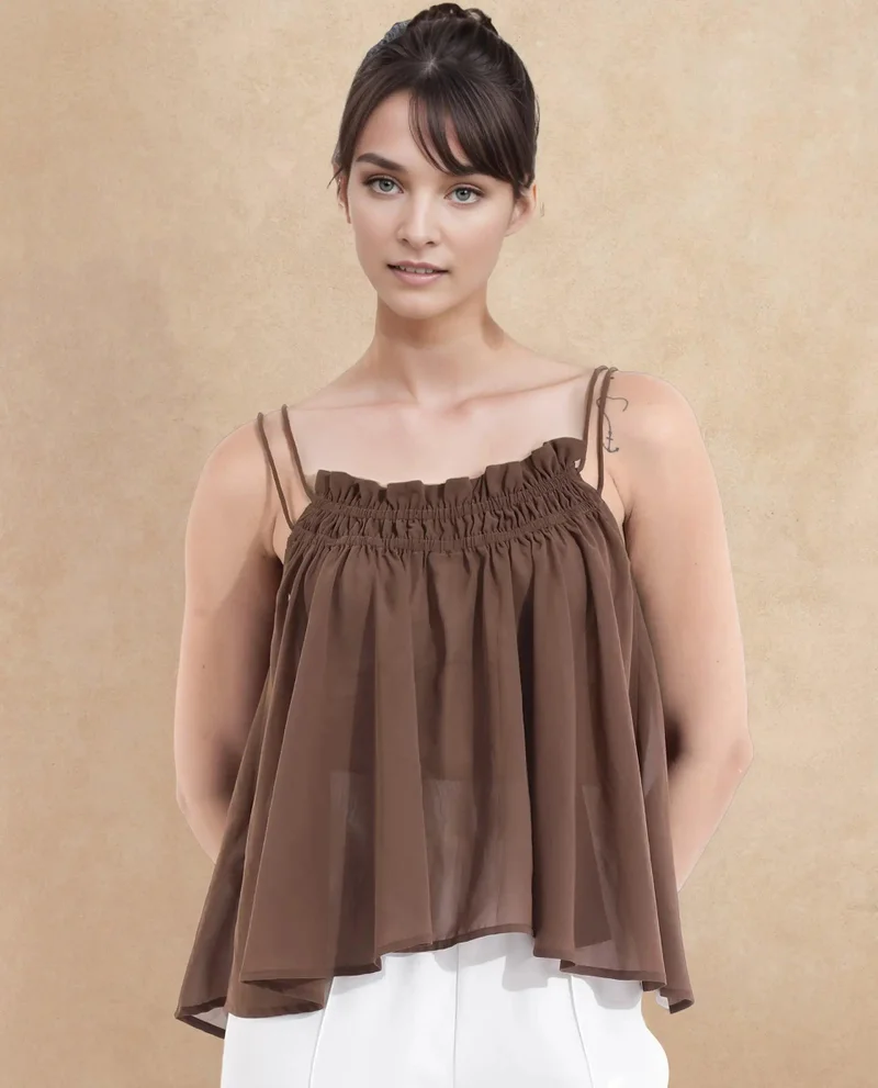 Rareism Women's Sleeveless Relaxed Fit Top