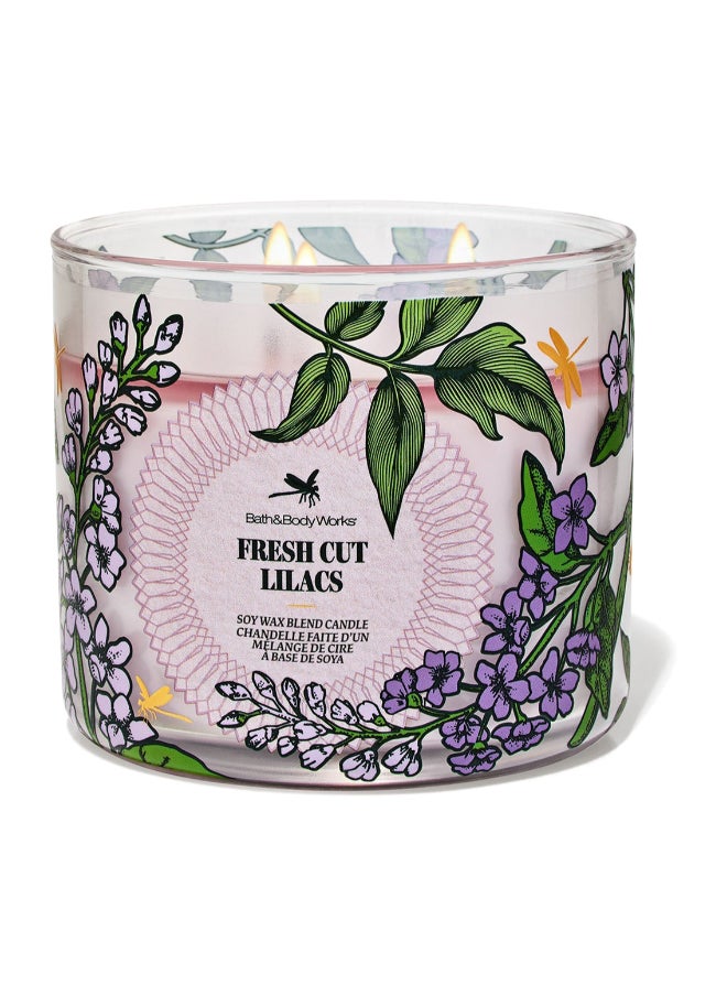 Bath & Body Works Fresh Cut Lilacs 3-Wick Candle 
