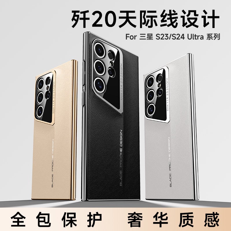Suitable for Huawei Pura70Pro+ Electroplated Genuine Leather Pebbled Phone Case Mate60 High-End Nova14 Hard Case - Image 5