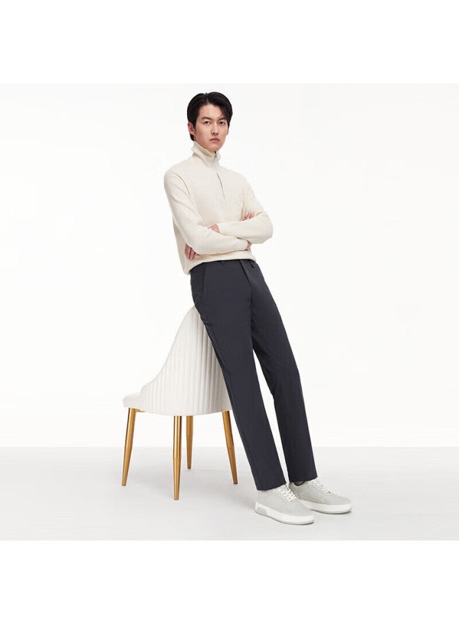 Joeone Men's Casual Pants Men'sfour Seasons Slim Fit Elastic Straight Leg Pants Men - Image 1