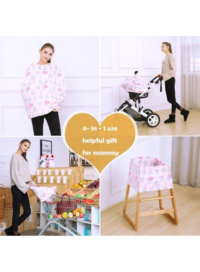 Hicoco Baby Car Seat Covers, Nursing Covers, Carseat Canopy - Image 5