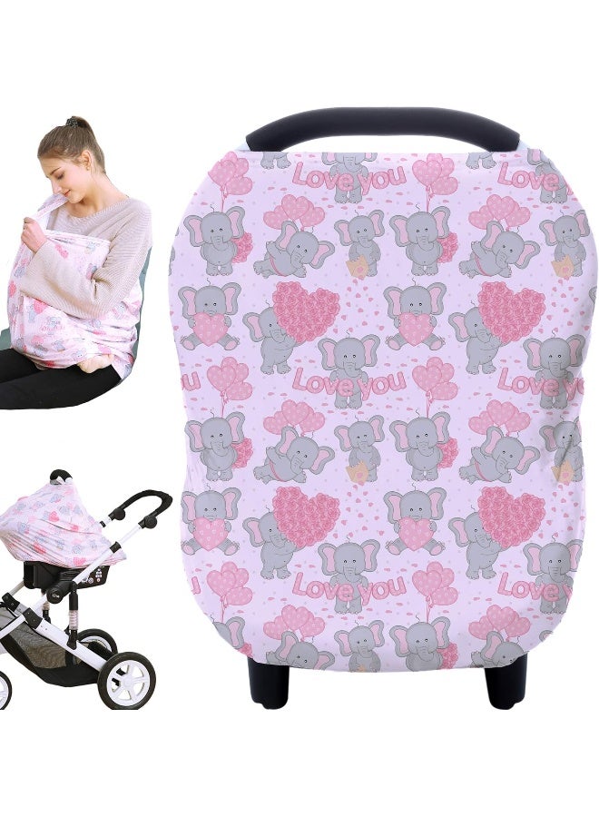 Hicoco Baby Car Seat Covers, Nursing Covers, Carseat Canopy - Image 1