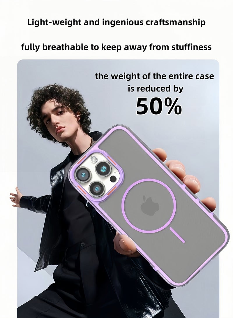 SOKAD Magnetic Compatible with iPhone 16 Pro Max Case,  Shockproof Protective Phone Case Cvoer 6.9 Inch - Black - Image 2