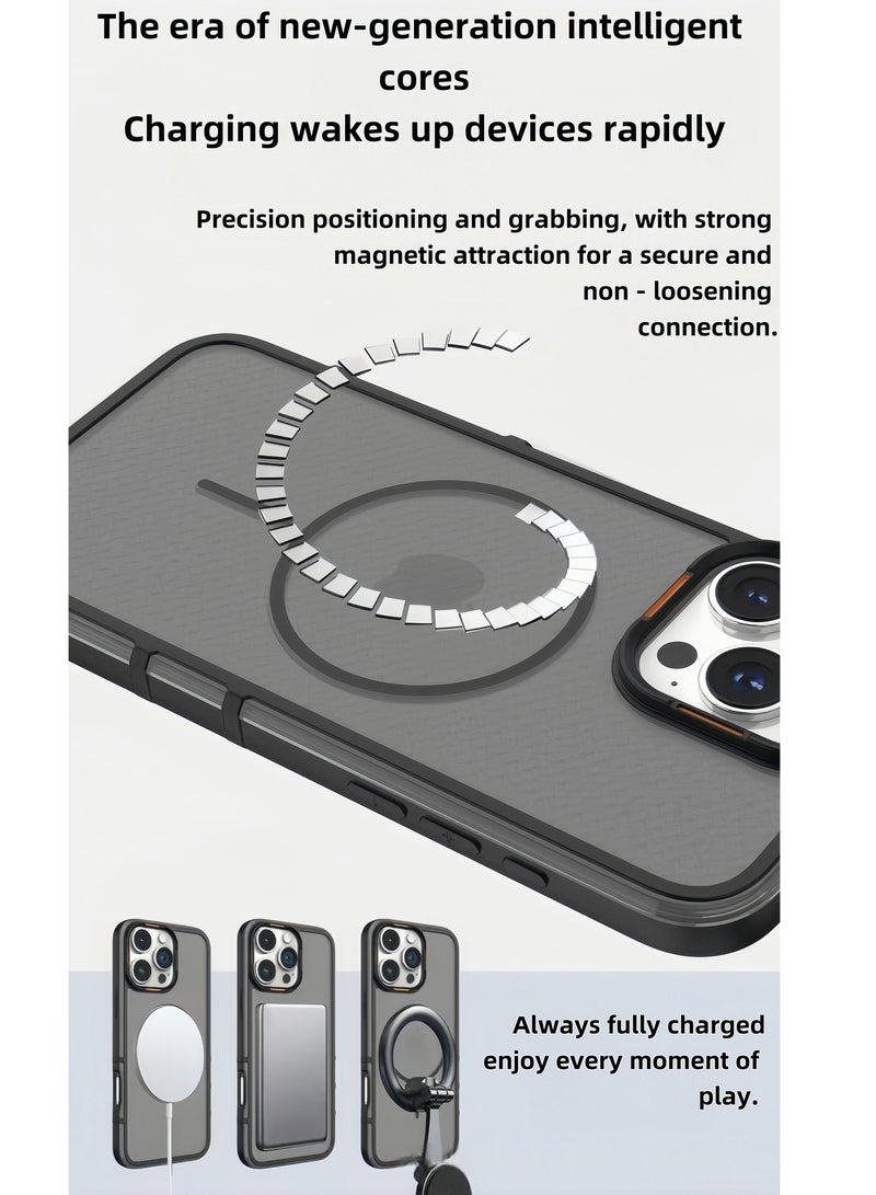 SOKAD Magnetic Compatible with iPhone 16 Pro Max Case,  Shockproof Protective Phone Case Cvoer 6.9 Inch - Black - Image 3
