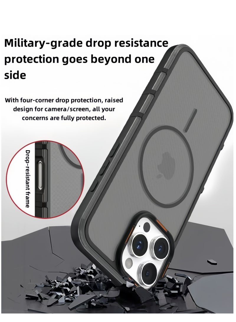 SOKAD Magnetic Compatible with iPhone 16 Pro Max Case,  Shockproof Protective Phone Case Cvoer 6.9 Inch - Black - Image 4