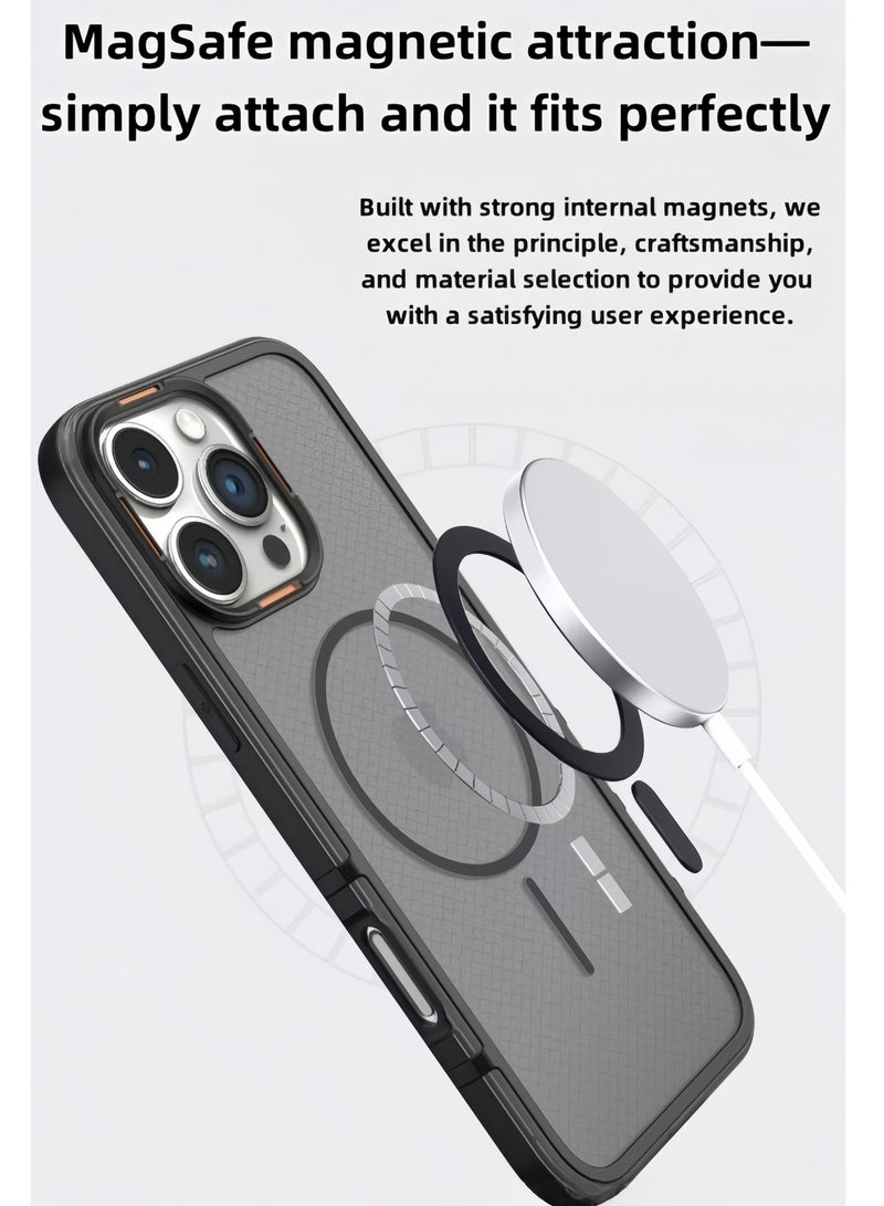 SOKAD Magnetic Compatible with iPhone 16 Pro Max Case,  Shockproof Protective Phone Case Cvoer 6.9 Inch - Black - Image 5