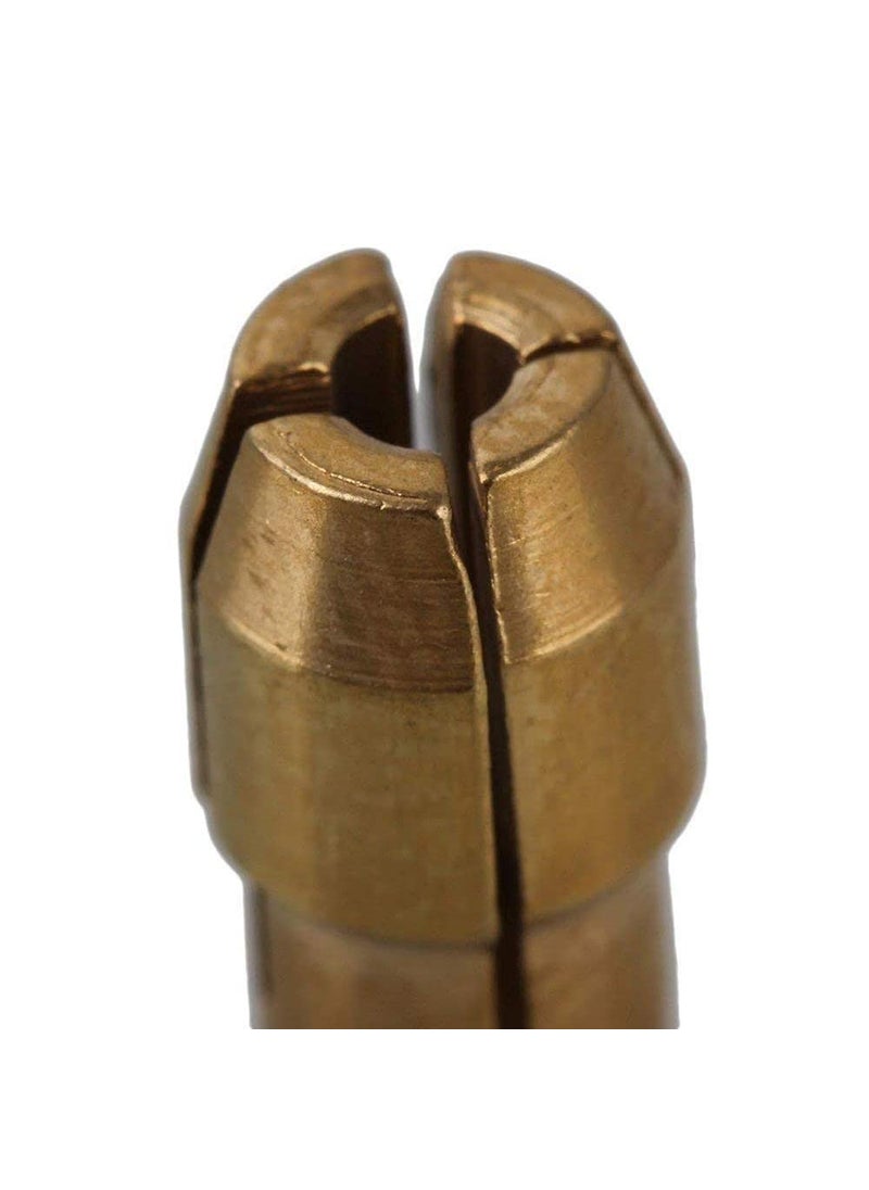 DIY Crafts Diy Crafts 11657 13014 Brass Collets Tools for Dremel Bit Set for Grinding Drill 0.5-32mm Shank, Multicolor, Pack of 10  - Image 4