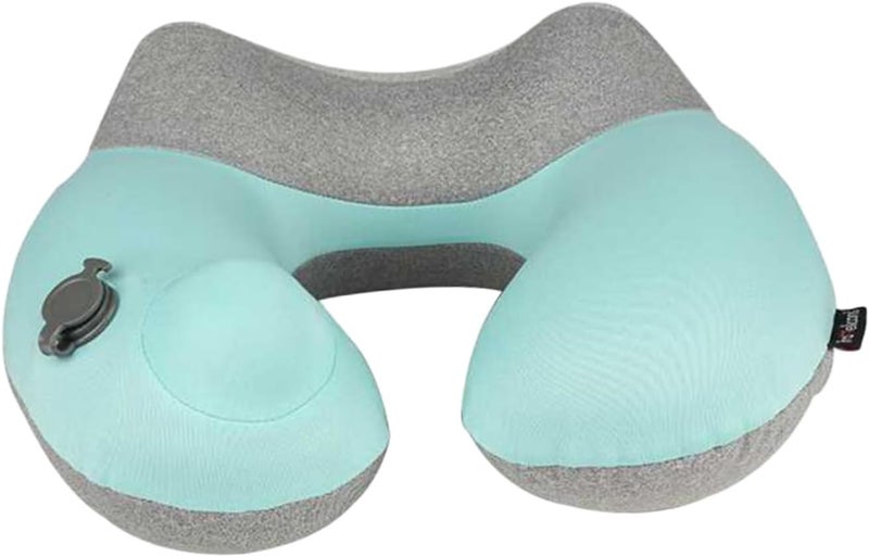 Unomor Inflatable Pillow u Shape Travel Neck Pillow Portable for Backpacking Flight Camping Grey - Image 1
