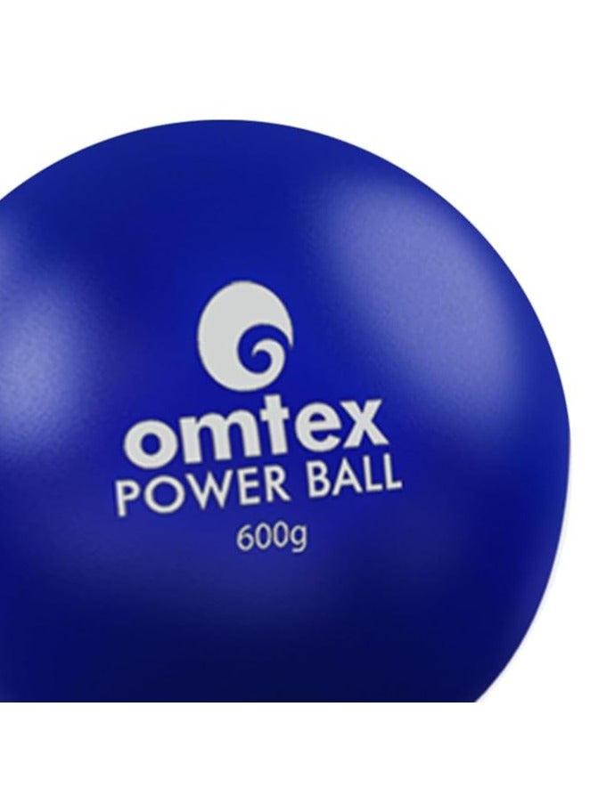 omtex Weighted Balls 600 G For Power Hitting, Batting And Pitching Training Suitable For Teenager & Athlete, Build Strength And Muscle, Improve Technique And Form - Blue(Cricket) - Image 2