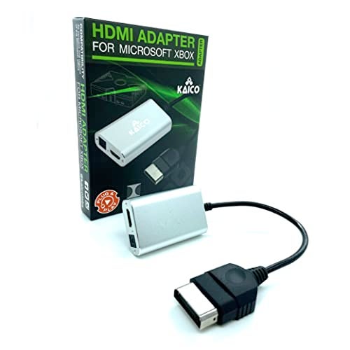 Kaico Original Xbox to HDMI Adapter– HD Link Cable for Original Xbox Console– Supports 480i/480p/720p/1080i– Dolby Digital 5.1 via Optical Port– Plug & Play Converter with Toslink Audio Support - Image 1