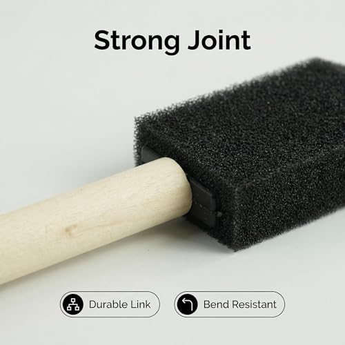 Fewanland Foam Brush 25pcs with High Density Foam for Multi Project(1/2", 1", 2", 3") - Image 4