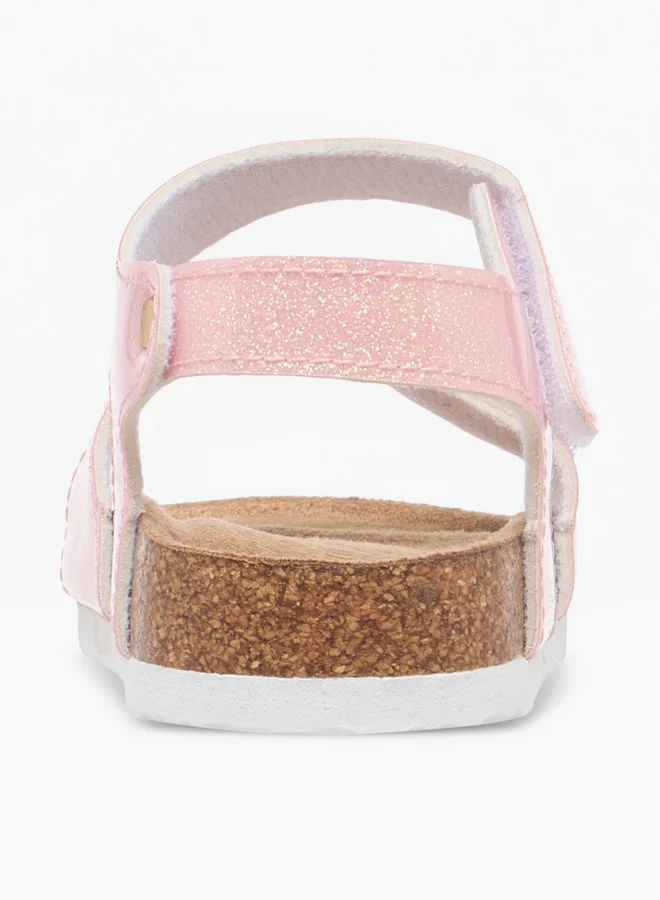 Flora Bella By Shoexpress Butterfly Accent Sandals with Hook and Loop Closure