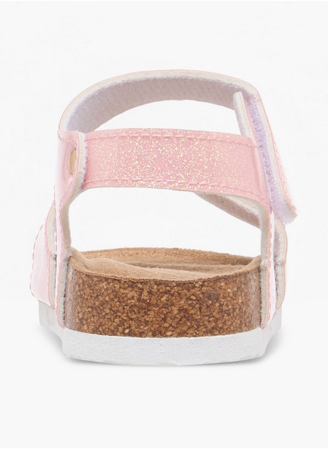 Flora Bella By Shoexpress Butterfly Accent Sandals with Hook and Loop Closure  - Image 4