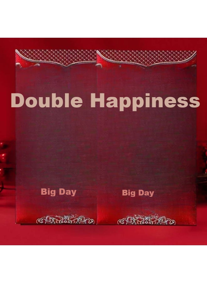 June bride Wedding Red Envelope With "xi" Character, Engagement And Wedding Gift, Chinese-style Lucky Money Packet, 6 Pieces, 10,000 Yuan Denomination - Image 4
