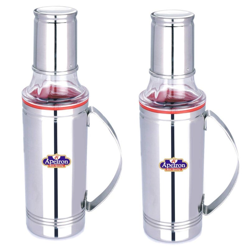 Apeiron Stainless Steel 500 ml Cooking Oil Dispenser with Handle, Oil Nozzle Dropper Container, Dust & Leak Proof Oil Bottle Pourer, Oil Pot with Sharp Finish, Vinegar Dispenser (2) - Image 5