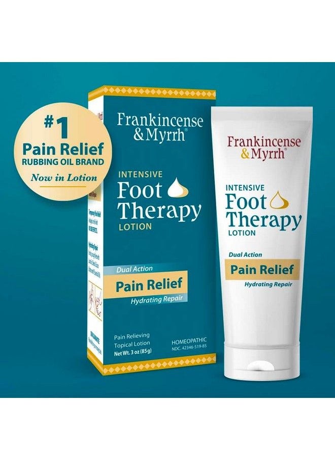 Frankincense & Myrrh - Foot Pain Relief Lotion Intensive Foot Therapy Dual Action Neuropathy Pain Relief Cream And Hydrating Skin Repair With Essential Oils 3 Ounce (Pack Of 1) - Image 1