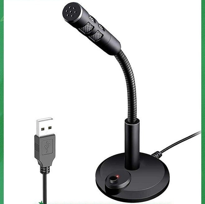 USB Computer Microphone,Plug and Play Desktop PC Laptop Microphone with Mute Button and LED Indicator for Streaming, Podcasting, Recording, Gaming, Skype, YouTube Mic for Mac or Window Black. - Image 1