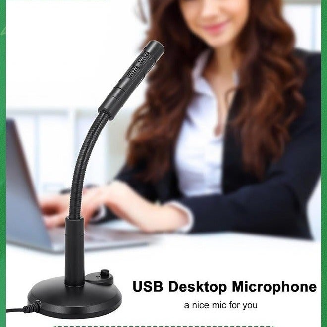 USB Computer Microphone,Plug and Play Desktop PC Laptop Microphone with Mute Button and LED Indicator for Streaming, Podcasting, Recording, Gaming, Skype, YouTube Mic for Mac or Window Black. - Image 5