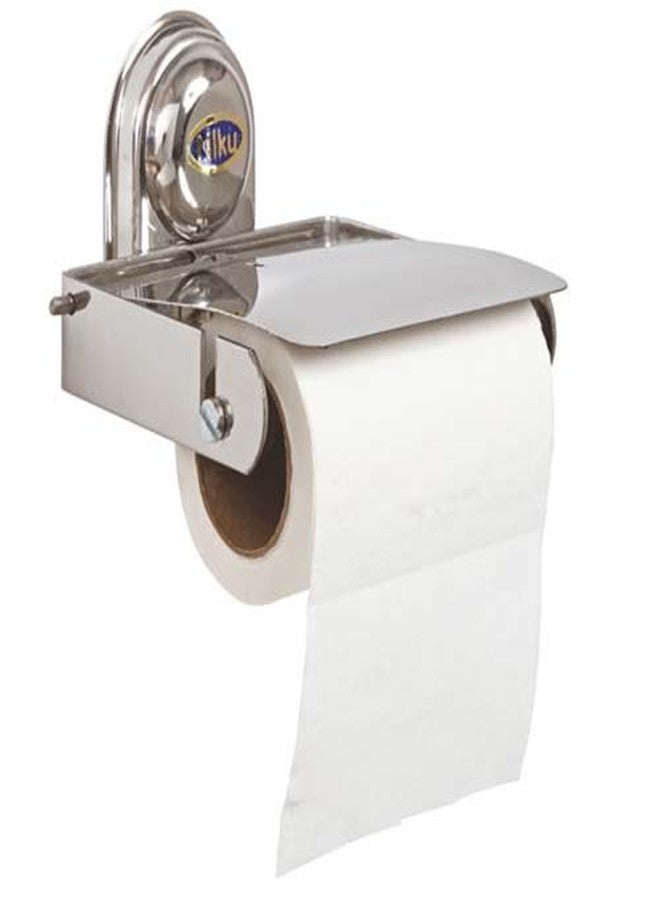 SHRUTI (Nikku) Stainless Steel Heavy Duty Tissue Papper Cutter Holder with Free Tissue Roll - 1647 - Image 1
