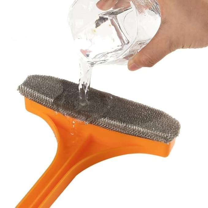 Kruthu Enterprise 2 in 1 Mesh Cleaner Brush with Windows Cleaning Wiper and Extended Handle Multipurpose Double Sided with Hanging Hole Used to Clean Mosquito Nets, Glass, Tabletop Etc Multicolor - Image 5