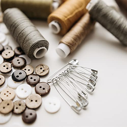 vrupin 1000 Pcs Assorted Safety Pins, 1.1 Inch Rust-Resistant Steel Wire Silver Sewing Pins for Clothes & Crafts Use - Image 5