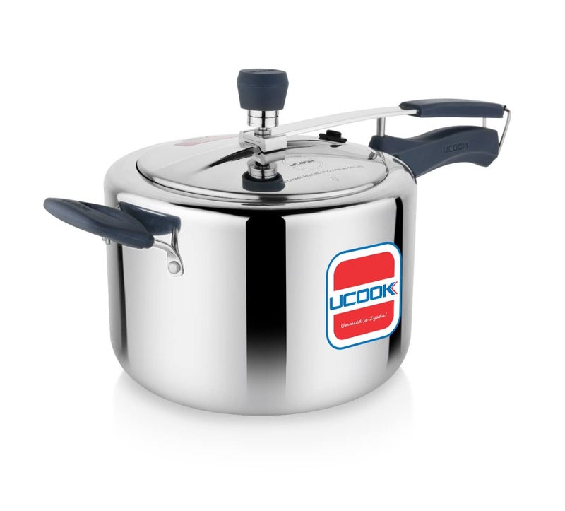 Ucook Cibo X1 Plus Aluminium Induction Pressure Cooker With Silicone Handles, 5 Litre - Image 1