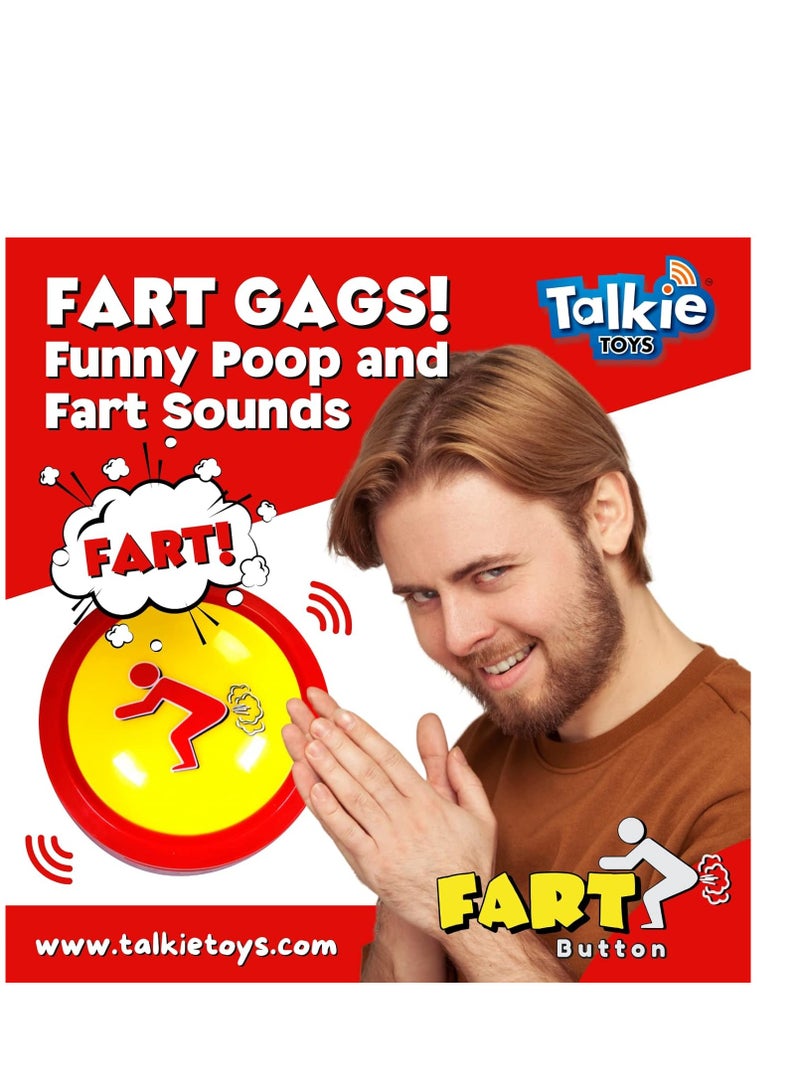 Talkie Toys Talkie Toys Products fart button 20 funny fart sounds hilarious talking toy for fart games fart trivia office humor stress relief and more  - Image 5