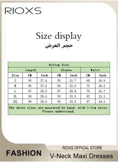 RIOXS Women's Elegant V Neck Lace Dress Three Quarter Sleeves Floral High Waist Vintage Floral Lace Swing Midi Bridesmaid Dresses For Wedding Cocktail Formal Party And Special Occasions  - Image 5