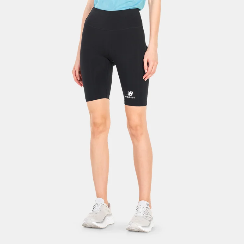 New Balance Women's Essentials Stacked Logo Bike Shorts