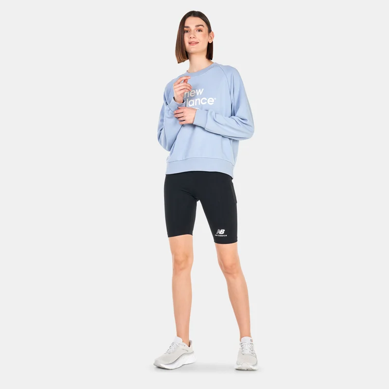 New Balance Women's Essentials Stacked Logo Bike Shorts