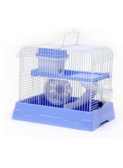 vsell24 Small Animals Hamster Cage with Running Exercise Wheel Water Bottle For Hamster, Mouse, Hedgehog, Mice, Gerbil, Habitat, 30X23X25.5Cm  - Image 2