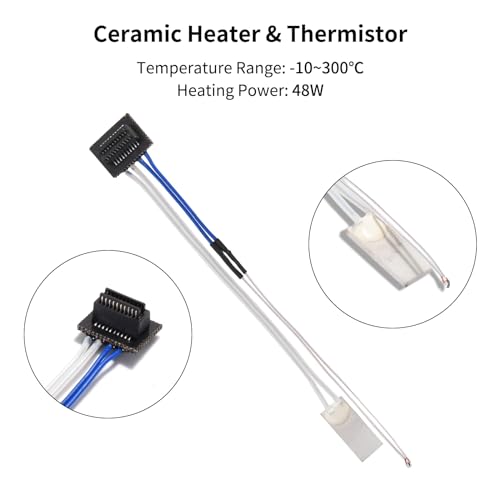 HICTOP Ceramic Heater and Thermistor for Bambu lab 3D Printers (Bambu P1-RM/) - Image 3