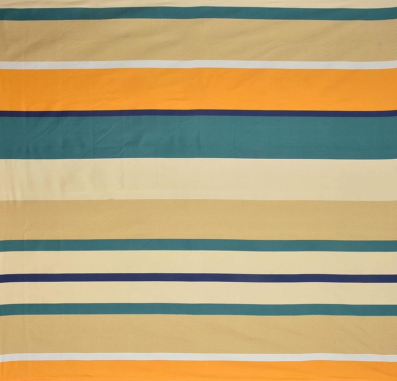 YaAkholic YaAkholic Glace Cotton 210 TC Single Bed Size Duvet CoverQuilt CoverRajai CoverBlanket Cover with Zipper 60x90 InchesYellow Stripe  - Image 3