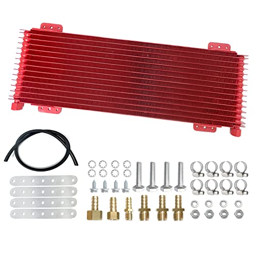 PANDOUTO 40k Transmission Oil Cooler Kit，Low Pressure Drop Transmission Oil Cooler suitable for Heavy Duty 40,000 GVW Max，including Mounting Hardware,Towing Applications, Easy to Install,LPD47391, 47391 - Image 1