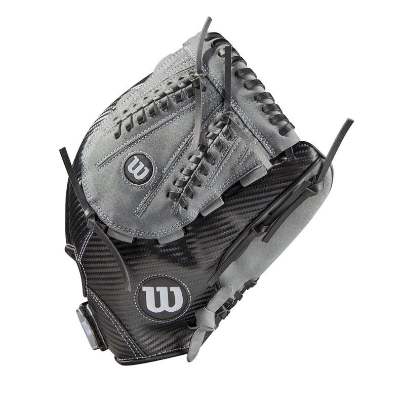 Wilson 2021 A360 SP13 13" Slowpitch Softball Glove - Right Hand Throw, Black/Grey - Image 4