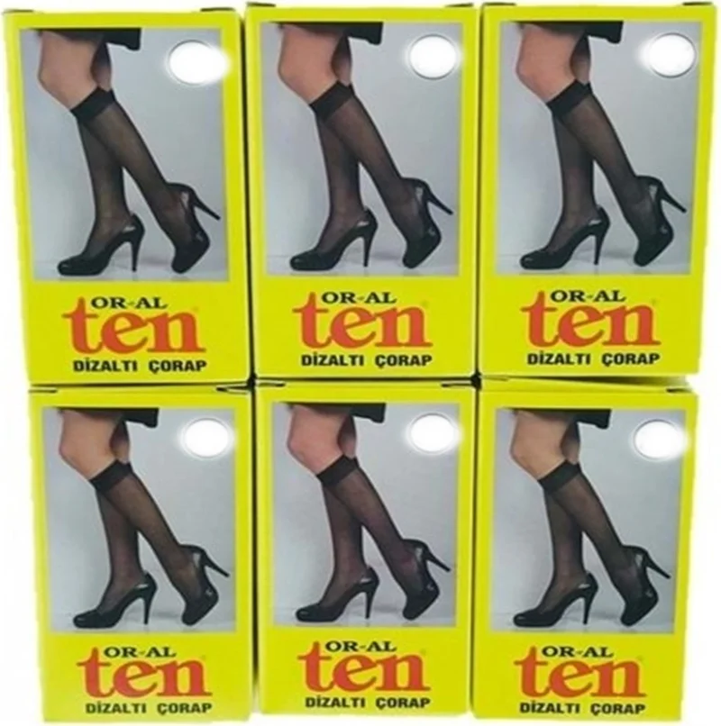 اورال Or-Al 12 Pieces Women's Under Knee Thin Socks