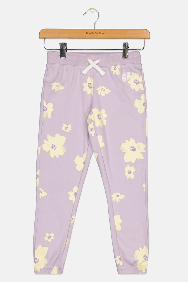GAP Kids Girl Graphic Print Jogger Pants, Multicolor  - Image 1