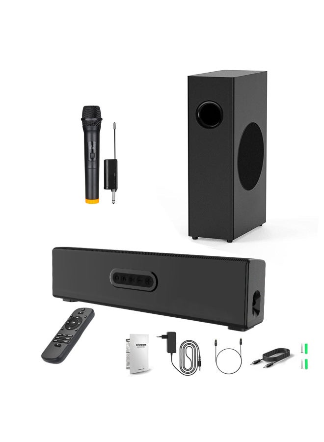 S22 Echo Wall Subwoofer 80w Power Bluetooth Sound Speaker, Home Theater K Song Audio Fiber U Disk - Image 5